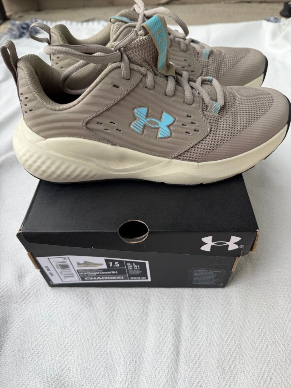 Under Armour Charged Commit TR 4 Women's 7.5 Taupe Training Shoes